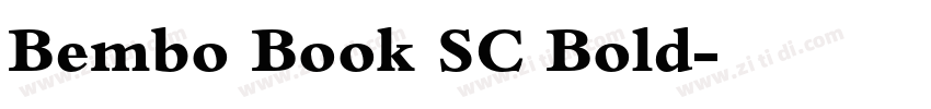 Bembo Book SC Bold字体转换